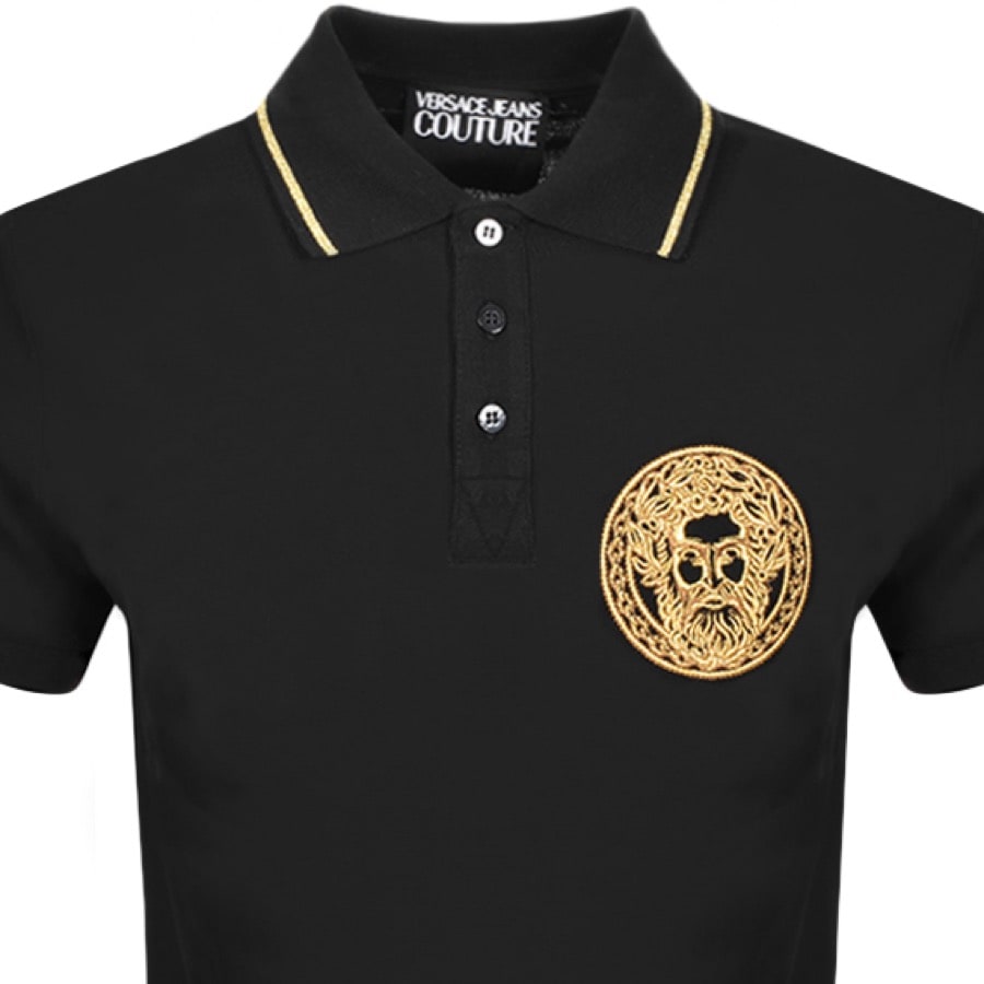Alternative Image for ProductVersace Jeans Couture Short Sleeve PoloShirt Black2